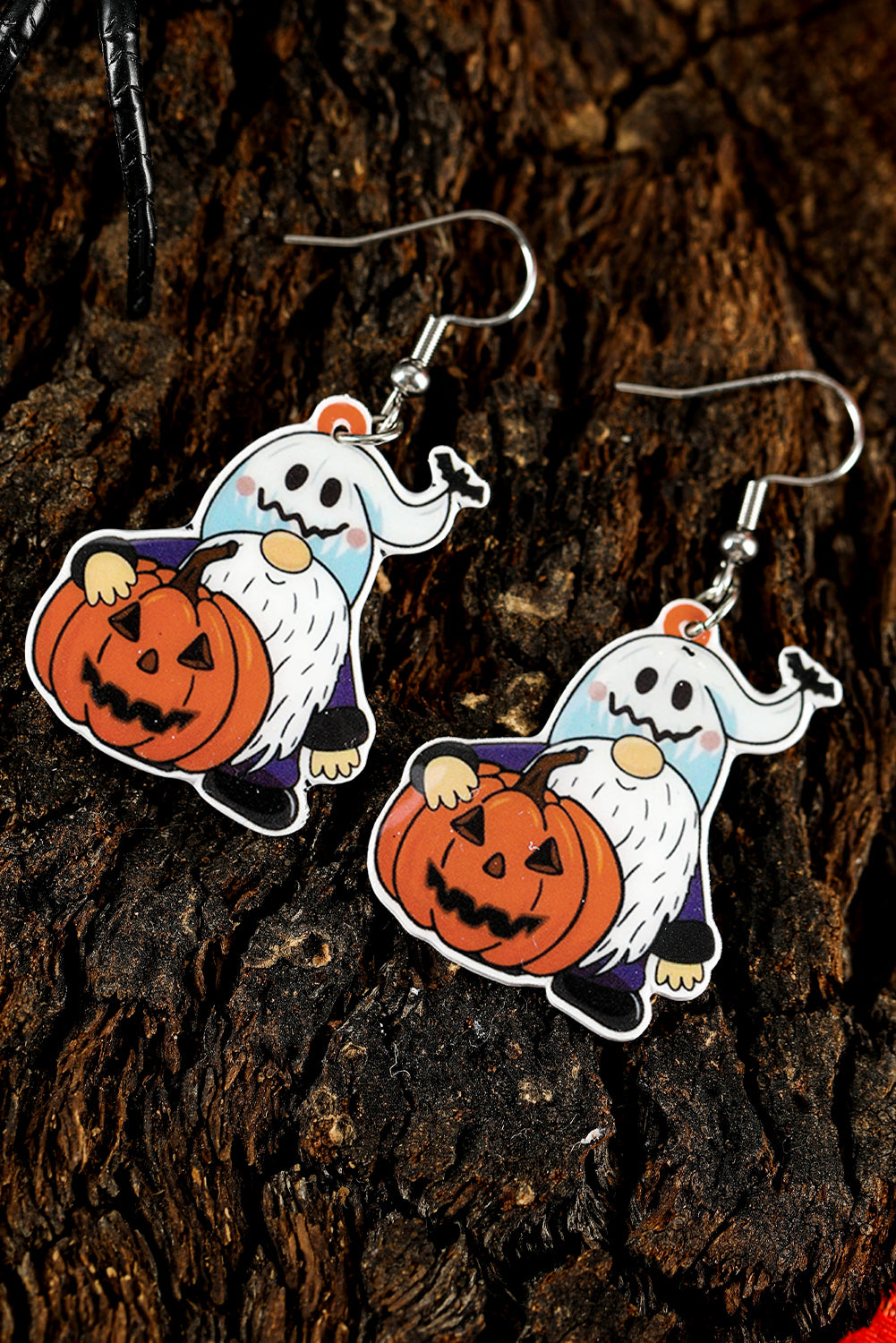 White Dwarf Pumpkin Halloween Hook Earrings