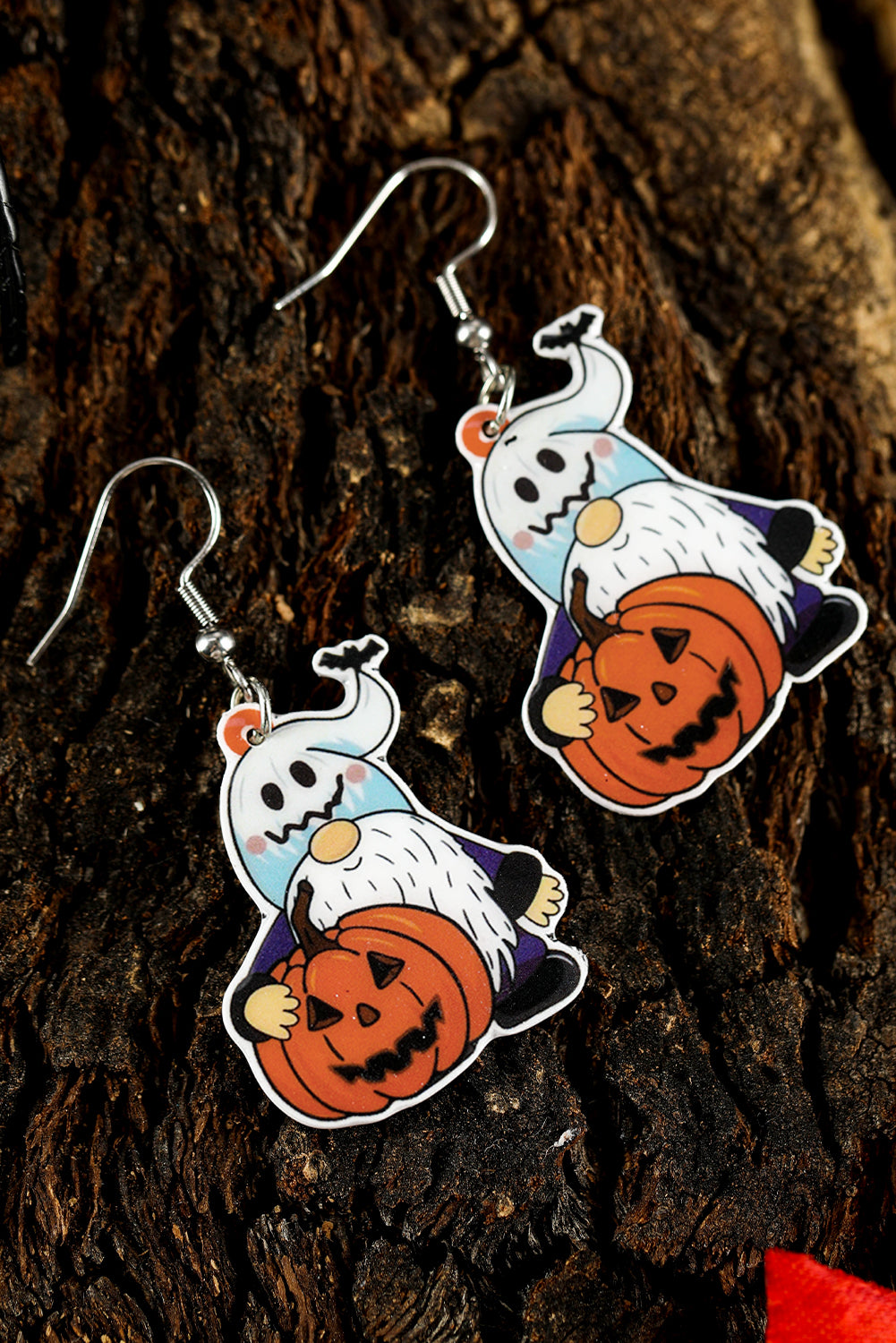 White Dwarf Pumpkin Halloween Hook Earrings