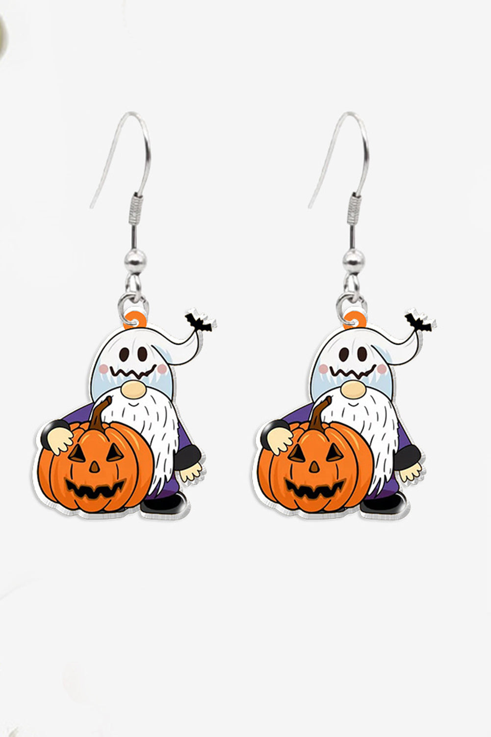 White Dwarf Pumpkin Halloween Hook Earrings